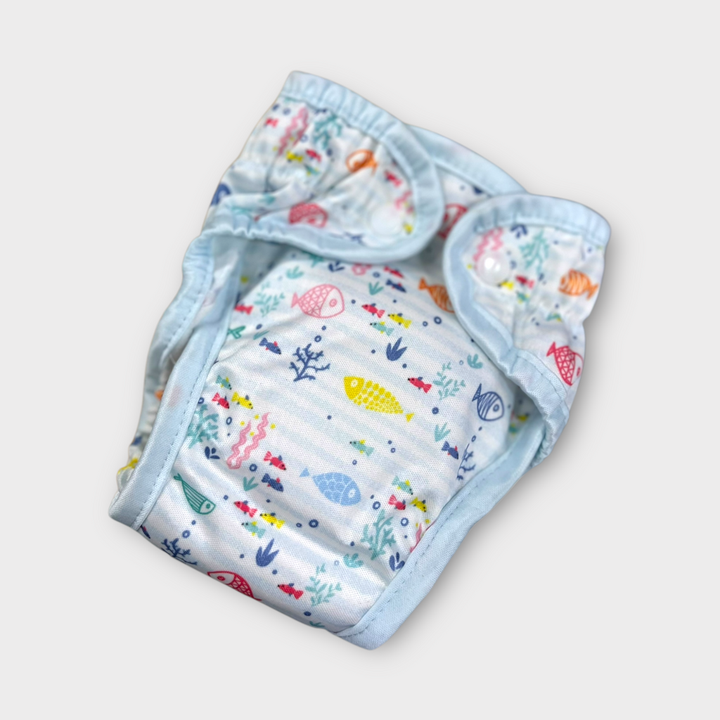Organic Cotton Reusable Washable Baby Diaper image 1