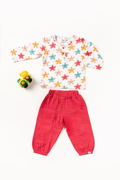 Muslin Baby 1 to 3 years Stars Jogger Set organic - 18 to 24 m image
