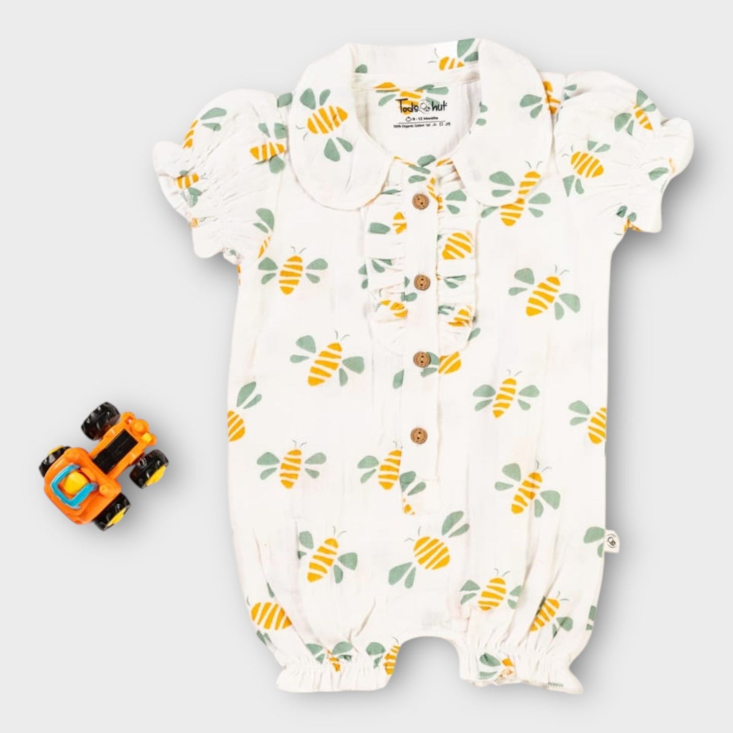 Muslin Romper for Baby Girl – Soft, Organic & Skin-Friendly Clothing - 24 to 36 m image