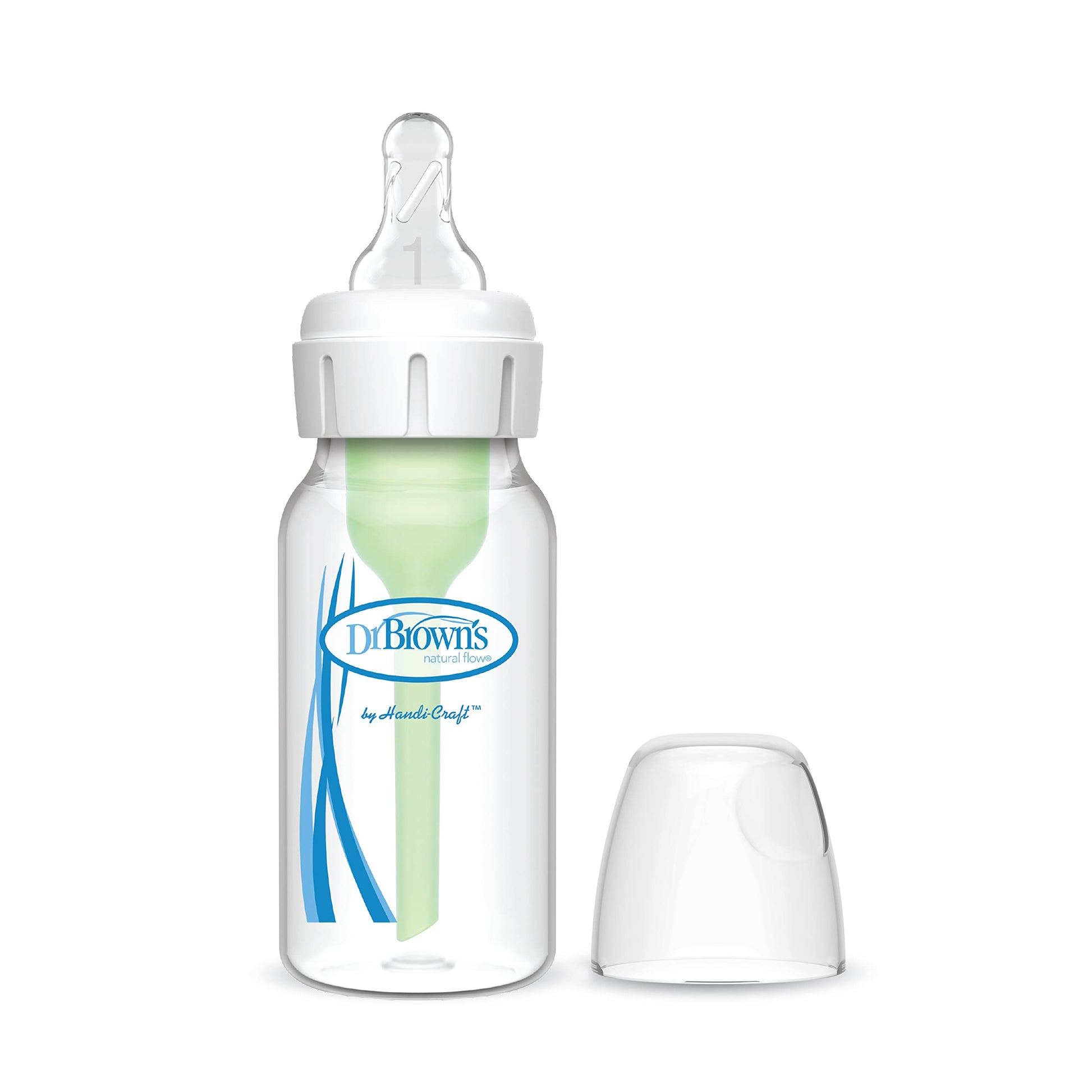 Narrow Neck Options Blue Bottle 4 Oz / 120 ml anti colic valve image 0