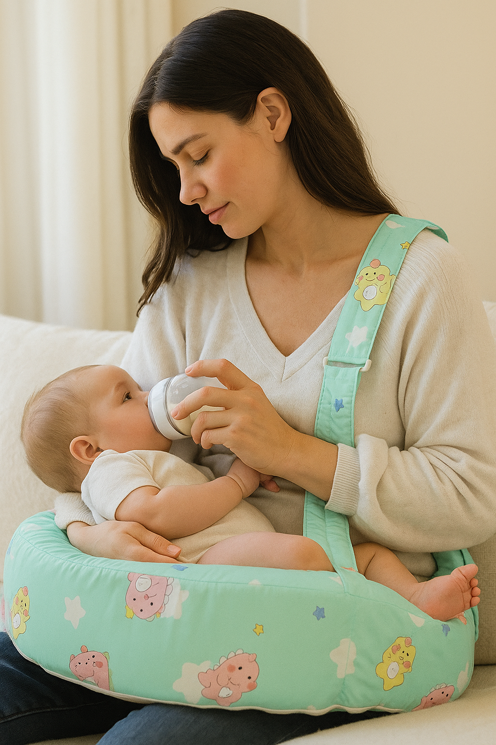 Baby Feeding Pillow with Belt Mother Comfort image 0