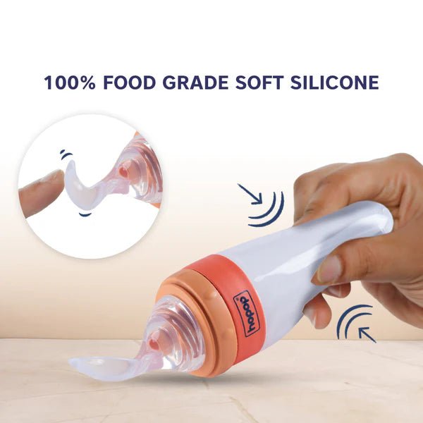hopop soft squeezy silicone Food Feeder 90ml  4m+ image 4