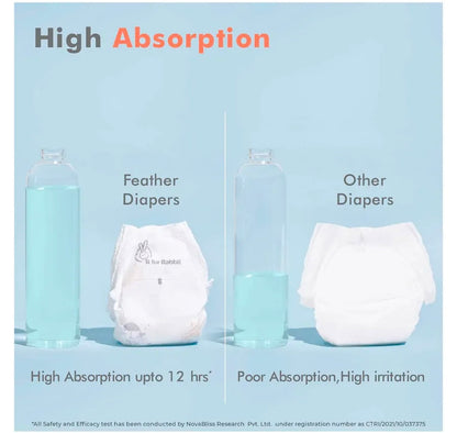 L 46pc Above 9 to 14 kg R for Rabbit Feather Diaper Pant Style image 3