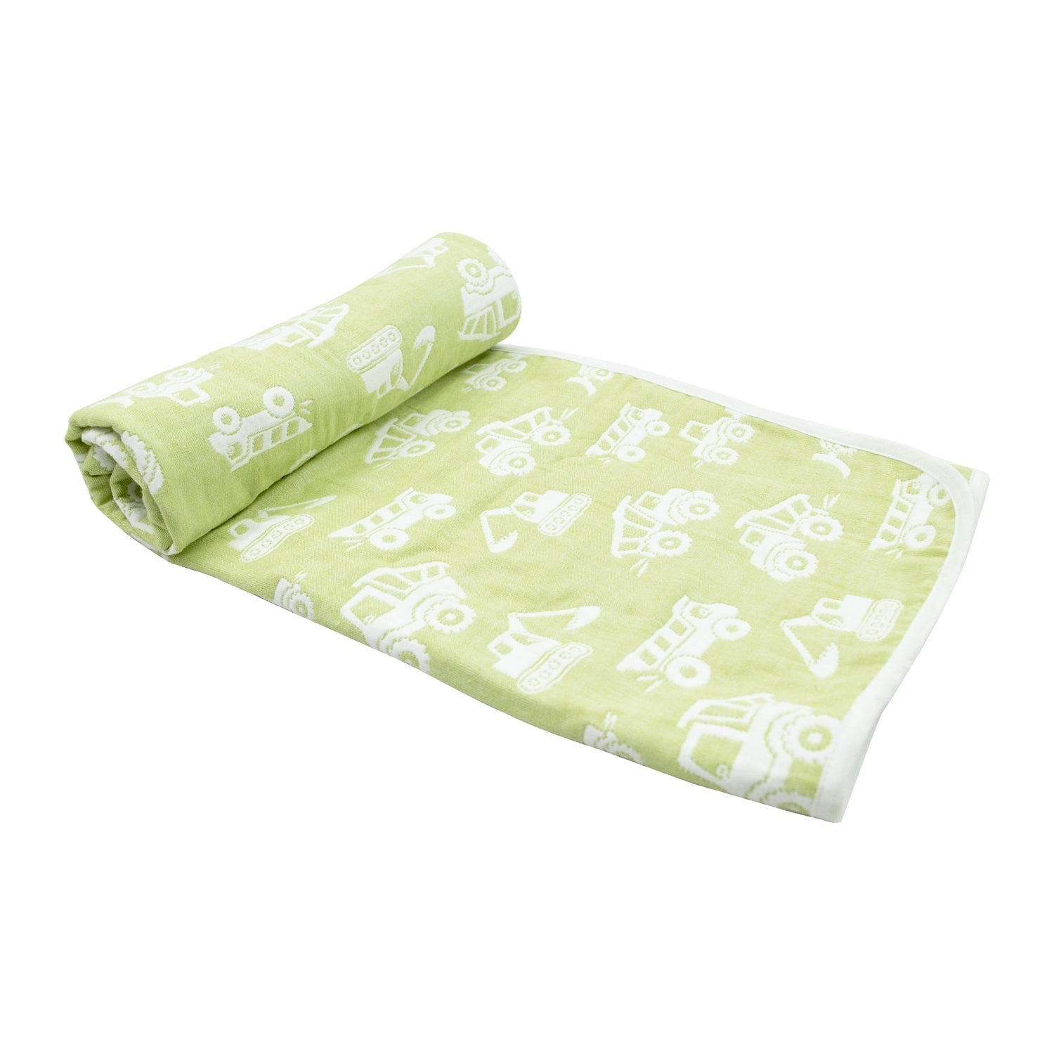 Organic Cotton  Blanket - Green image 0