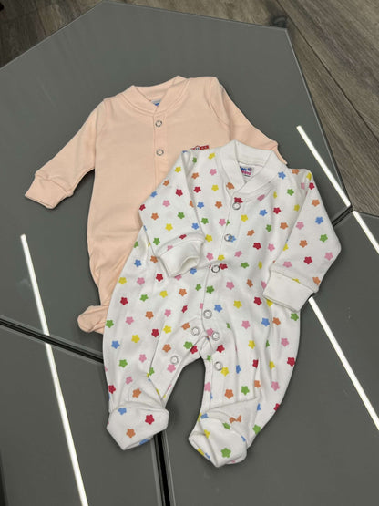 Preemie and Twin Baby Rompers Set of 2 image 6