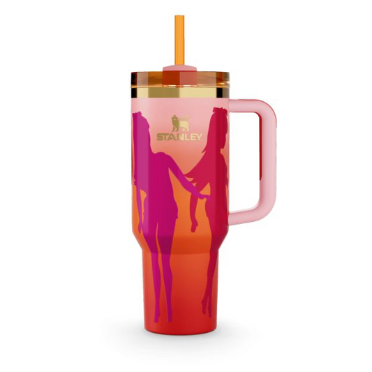 Red / Pink / Gold Stanley Barbie 60s Twist N Turn Quencher Tumbler image 0