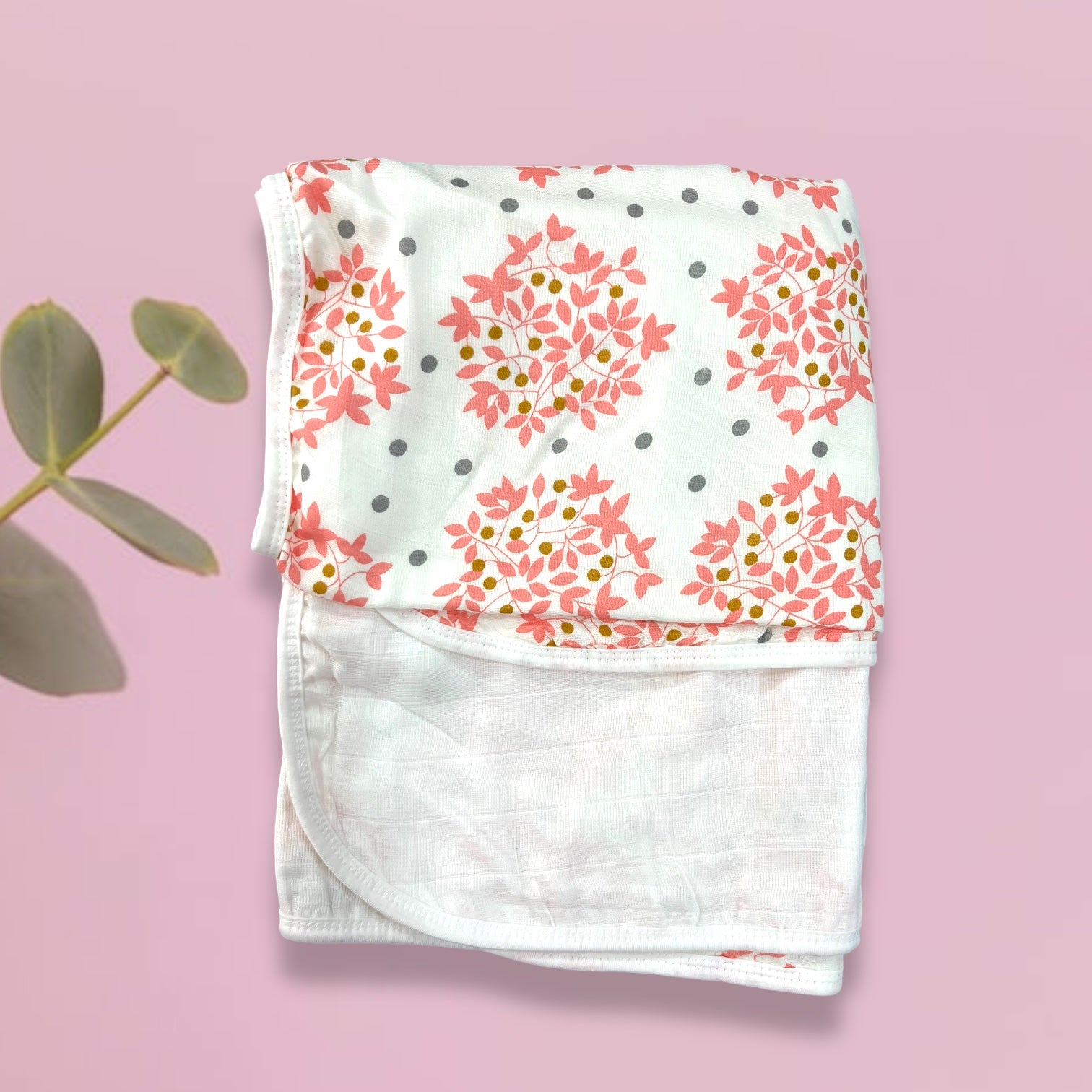 Organic Muslin Swaddle wrapper blanket 6 layer image 1