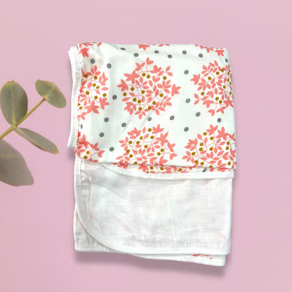 Organic Muslin Swaddle wrapper blanket 6 layer image 1
