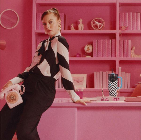 Black / White / Blue Stanley Barbie 1959 Original Quencher Tumbler image 1