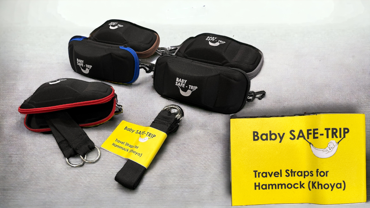 Baby Safe Trip Straps for Hammock Khoya in Car Travel - Only Straps image 2