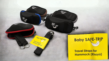 Baby Safe Trip Straps for Hammock Khoya in Car Travel - Only Straps image 2