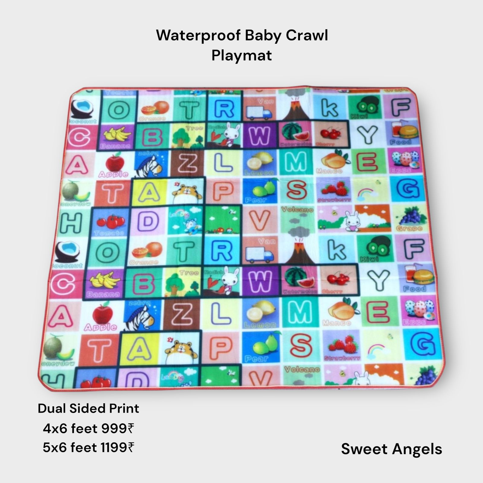Crawl Play Mat for babies and kids playtime image 9