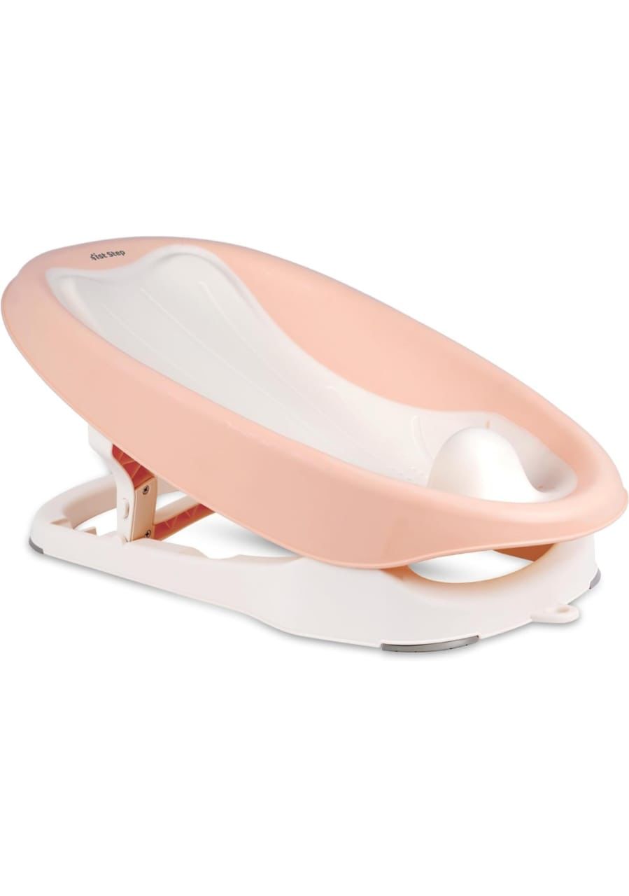 Baby Bath Tub Seat Adjustable | Soft Silicon Padding Base for Newborns to 12 Months image 0