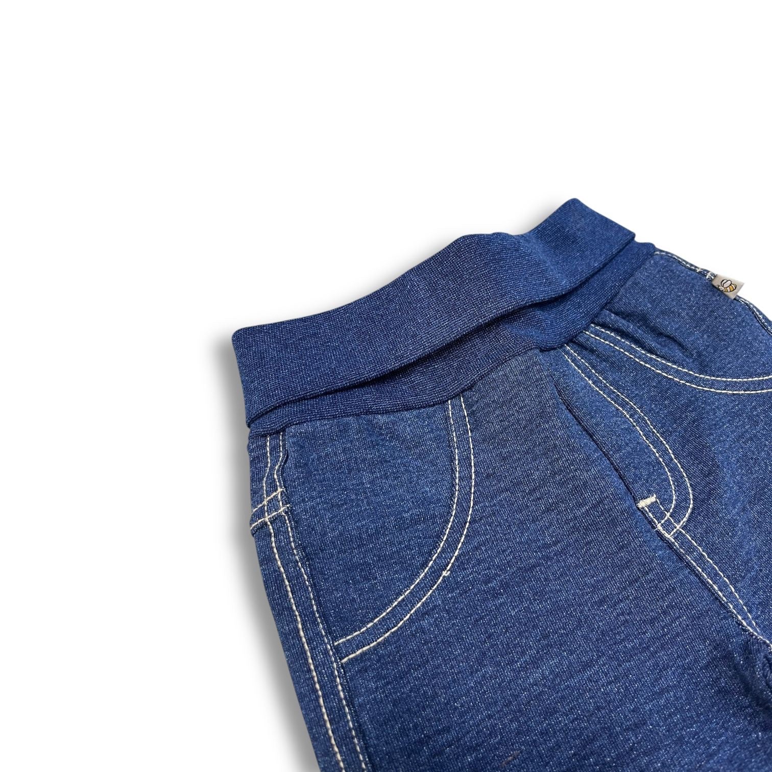 Denim Baby Jegging pant Soft Organic cotton image 1