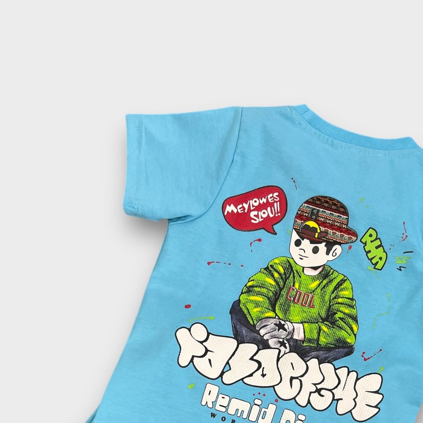 Hip Hop Kids Unisex Co Ord Set 3 to 10 years Boy Blue image 2