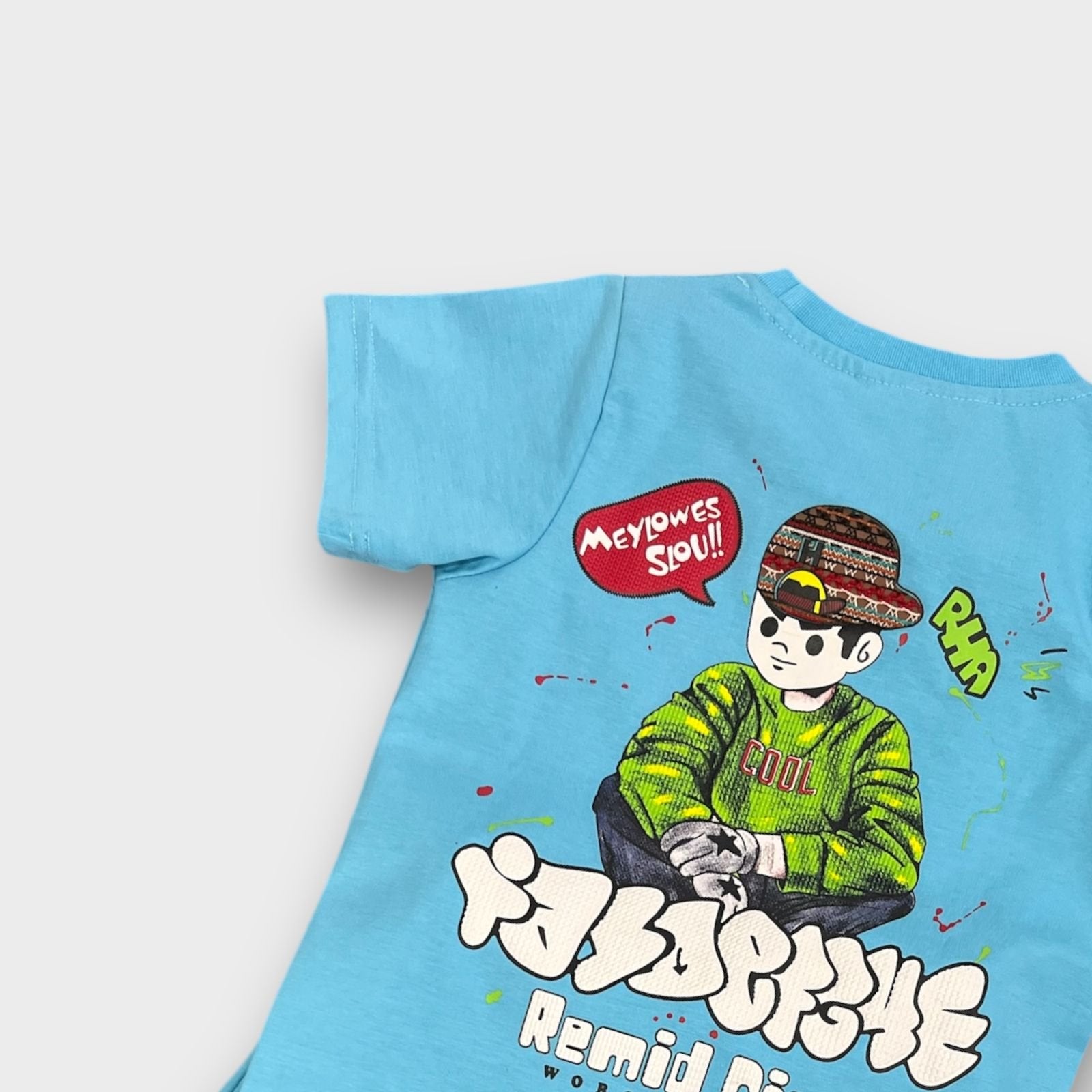 Hip Hop Kids Unisex Co Ord Set 3 to 10 years Boy Blue image 2