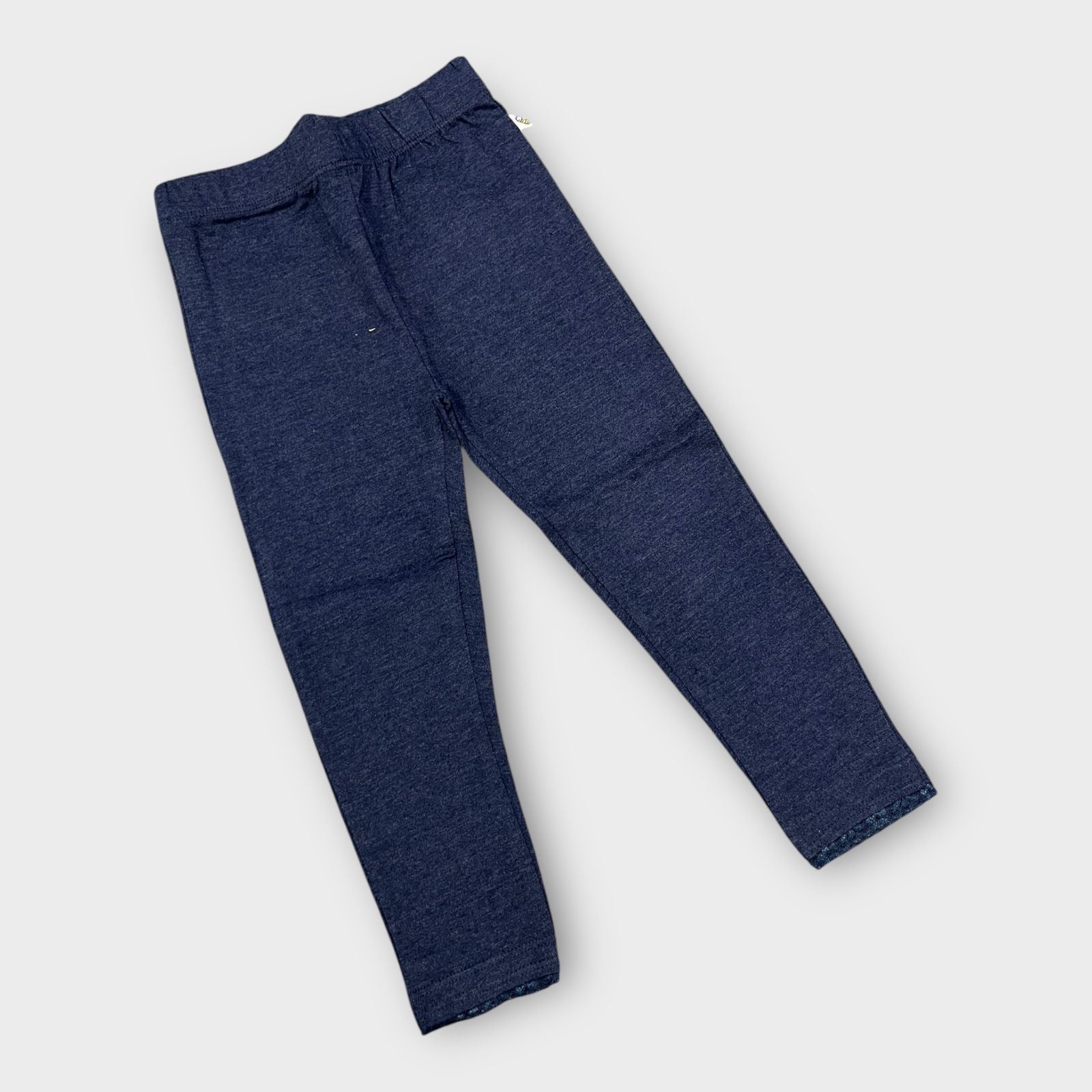 2 to 3 years Organic Leggings Tights Baby Girl - Denim Blue image