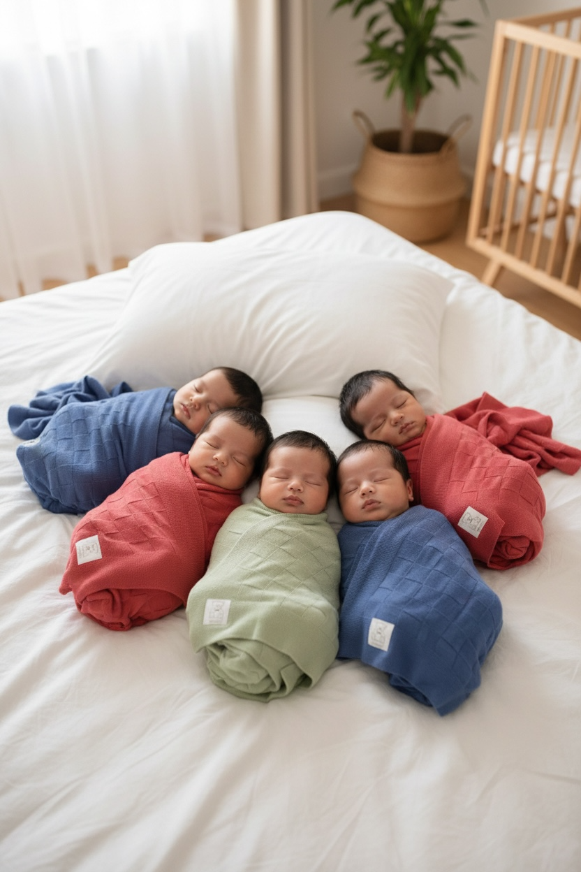 Organic All in one baby shawl blanket swaddle