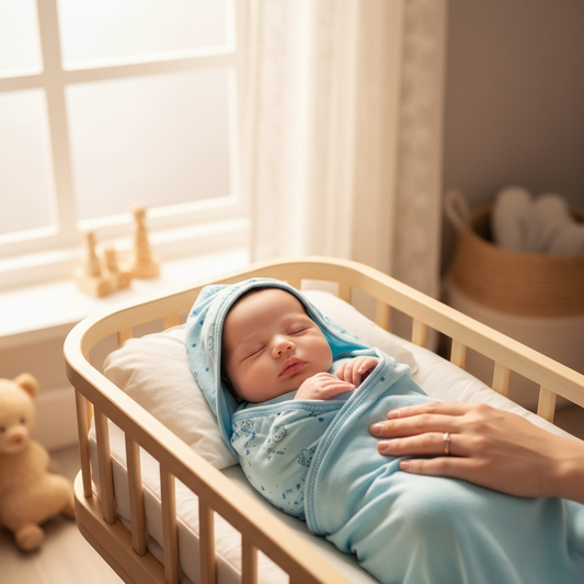 Newborn baby cotton hooded swaddle wrapper