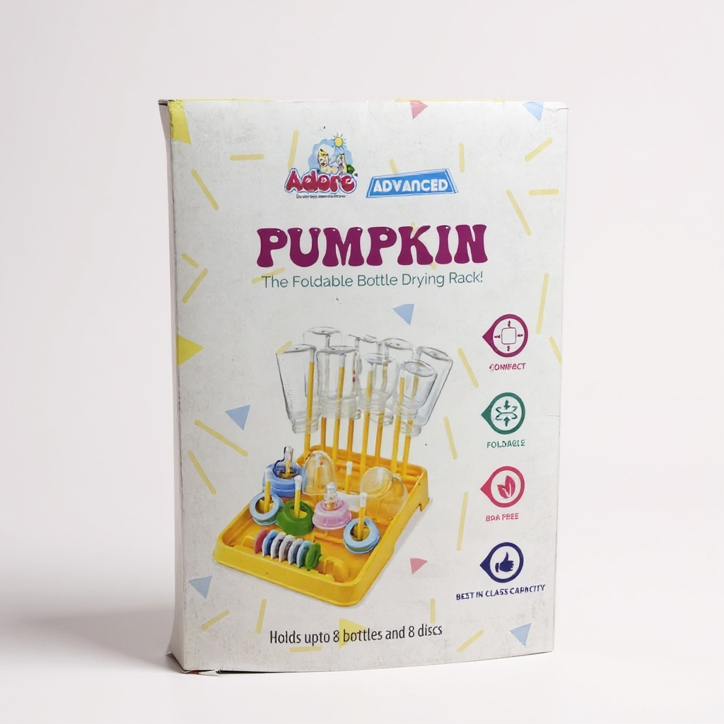 Foldable baby bottle drying rack