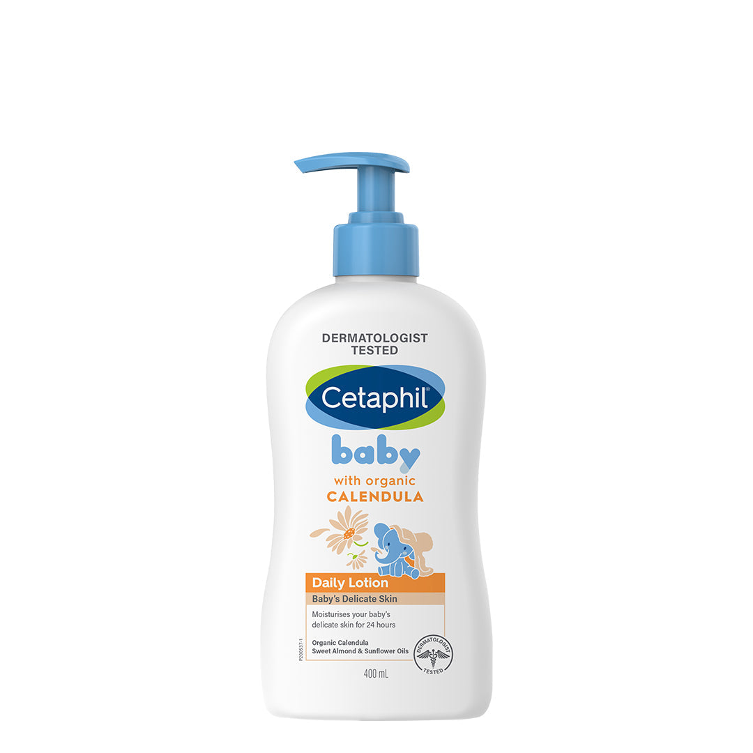 Cetaphil Baby Daily Lotion with Organic Calendula | Dermatologist Tested