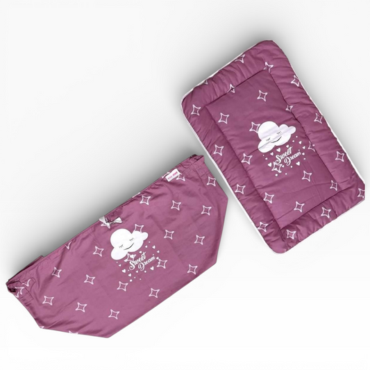 Baby Print khoya & godadi combo hammock with matt set