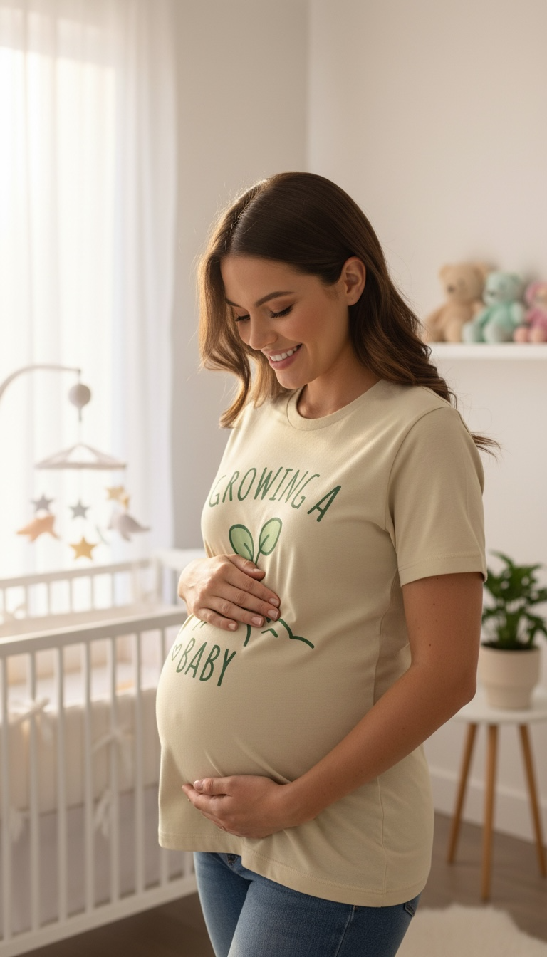 Unisex Growing a Baby Tshirt