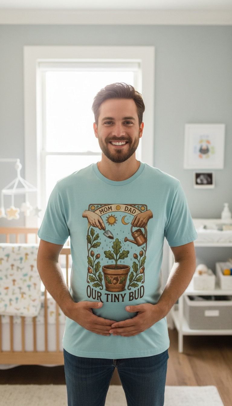 Unisex Our Tiny Bud Growing T-shirt