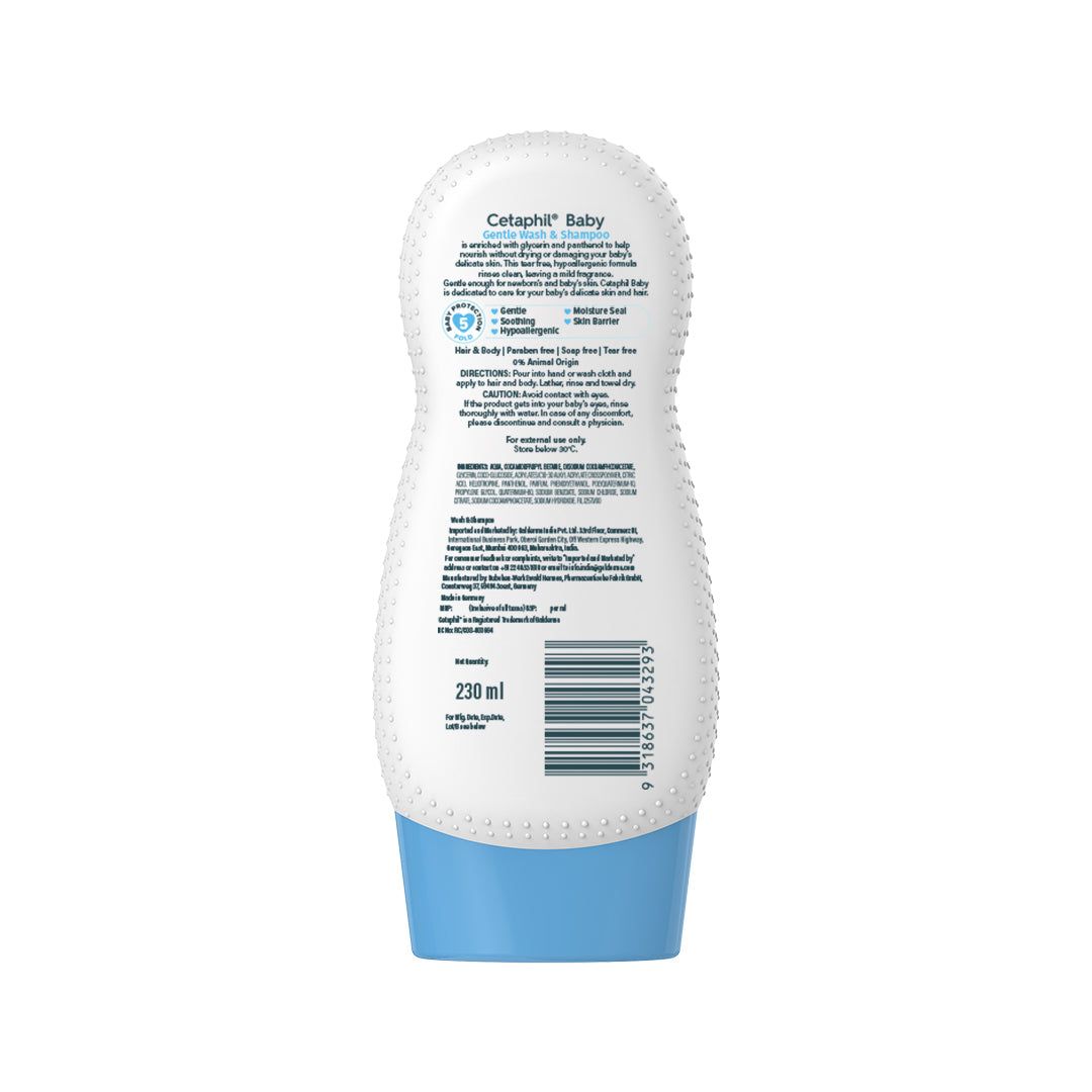 Cetaphil Baby Gentle Wash & Shampoo with Wheat Protein and Glycerin