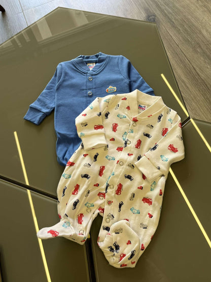 Preemie and Twin Baby Rompers Set of 2 image 3