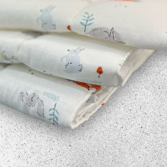 Muslin Matt Changeable 3pc Godadi Set | Soft & Cozy Baby Quilted Matts image 1
