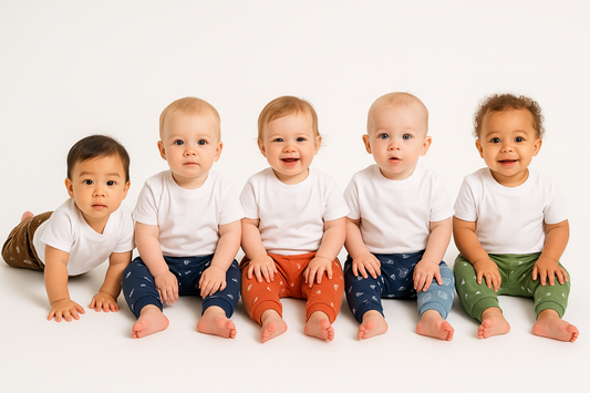 Baby Legging Jogger Bottoms – Soft Cotton Printed Pants (6–18 Months) | Combo Pack of 3 image 0