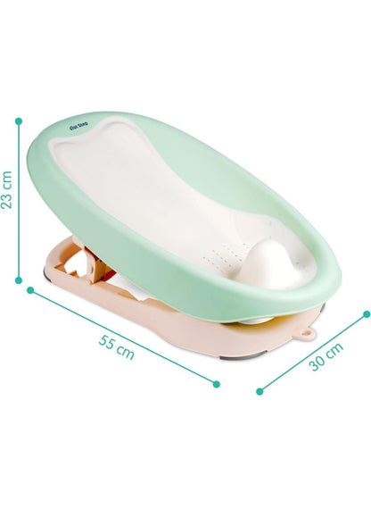 Baby Bath Tub Seat Adjustable | Soft Silicon Padding Base for Newborns to 12 Months image 5