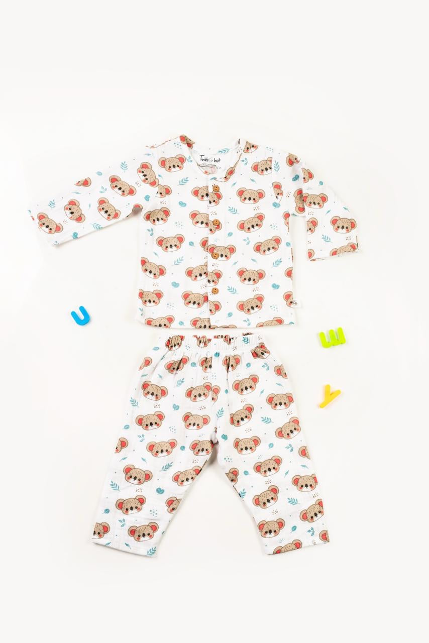 Muslin Baby 1 to 3 years Koala Night Suits Organic - 18 to 24 m image