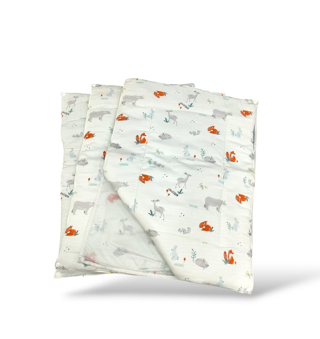 Muslin Matt Changeable 3pc Godadi Set | Soft & Cozy Baby Quilted Matts image 0