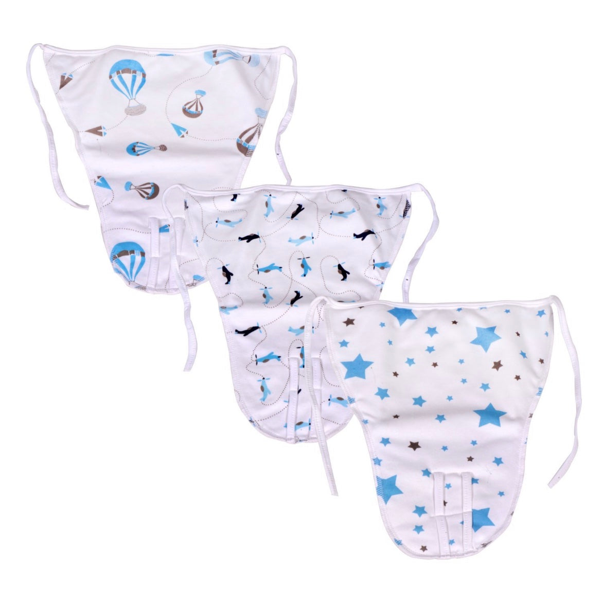 Baby 100% Organic Nappy Hosiery Padded langot assorted print image 1