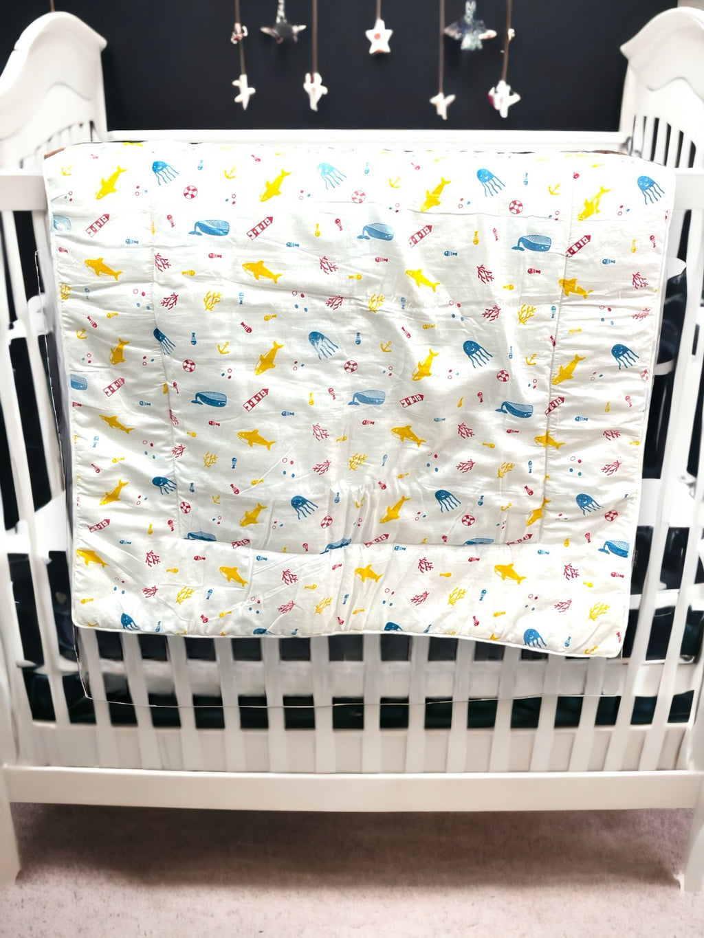 Baby Comforter Quilt assorted prints image 2