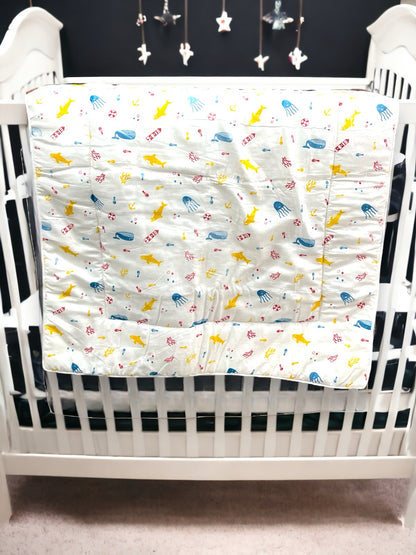 Baby Comforter Quilt assorted prints image 2