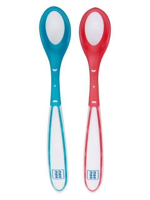mee mee heat sensor baby spoon 2pc. image 0
