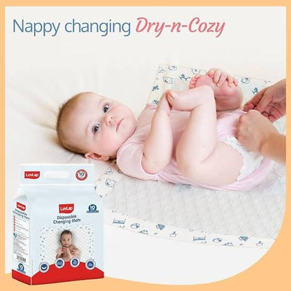 luvlap Disposable changing mats 10 pc. 60cm ×60cm image 1