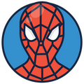 Custom Waterproof Name Label Stickers for Kids – 70+ Stickers | Personalized with Name, Class, School & Character Theme - Spiderman image