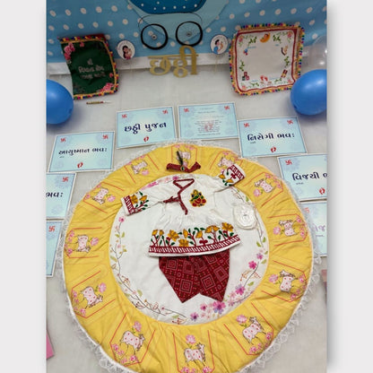 Boys Chatthi Gift Set With full Decoration Kit Baby Name Ceremony Celebration image 3