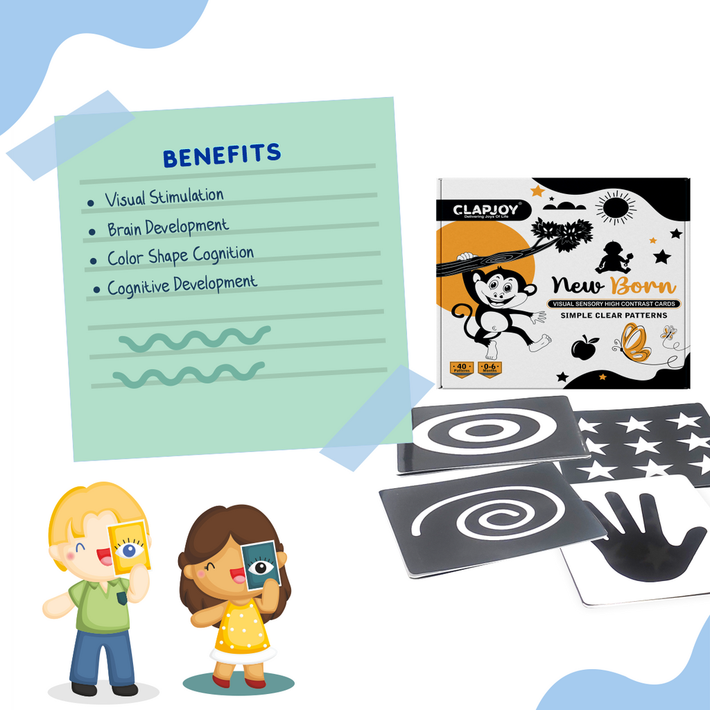 Black and White Flash Cards for Infant Babies for Age 0-6 Months image 2