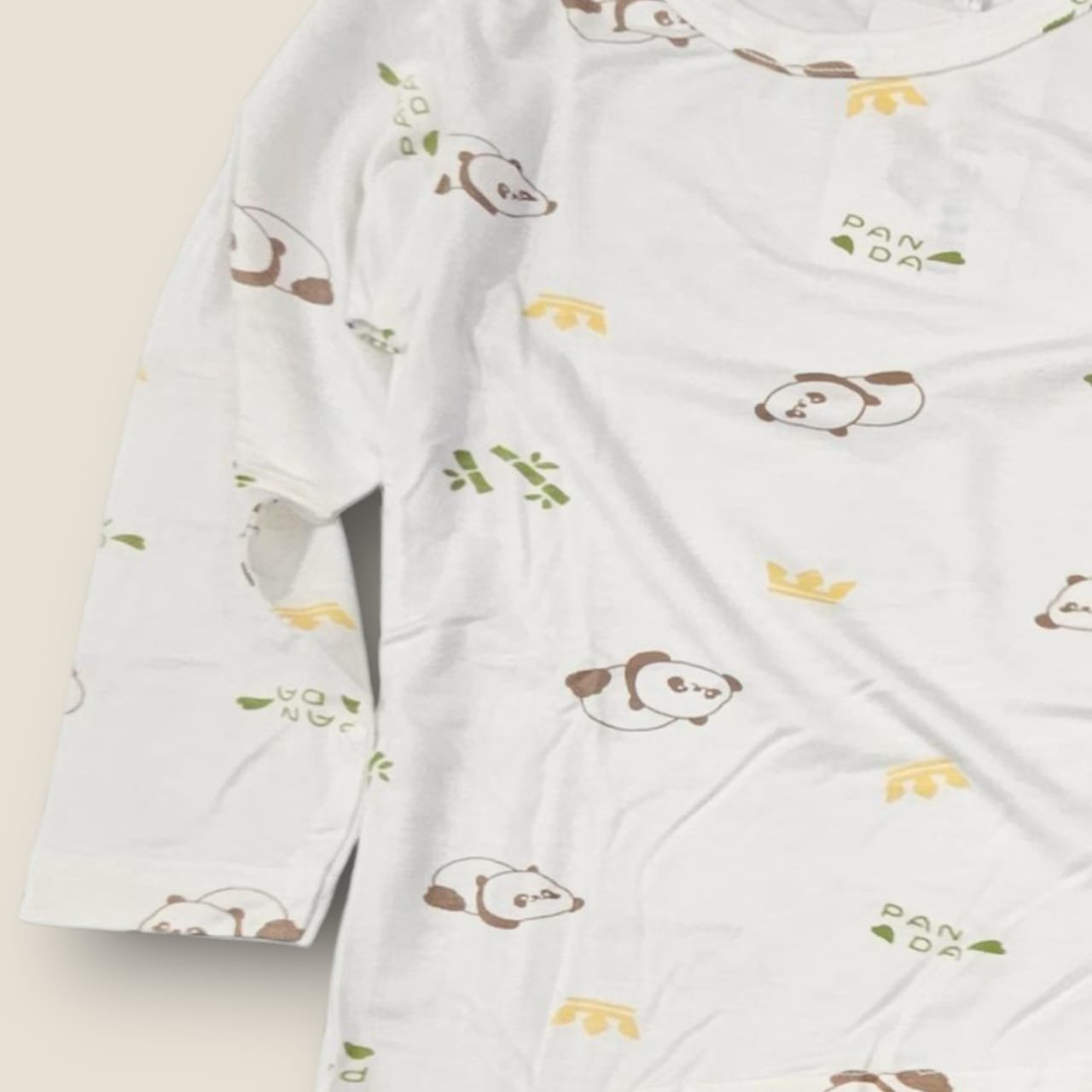 Butter Soft Panda Bamboo Co-Ord Sets for Kids (1-5 Yrs) | Sweet Angels image 1