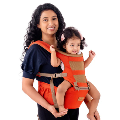 Royal Hip Seat Baby Carrier Orange | Ergonomic and Comfortable image 0