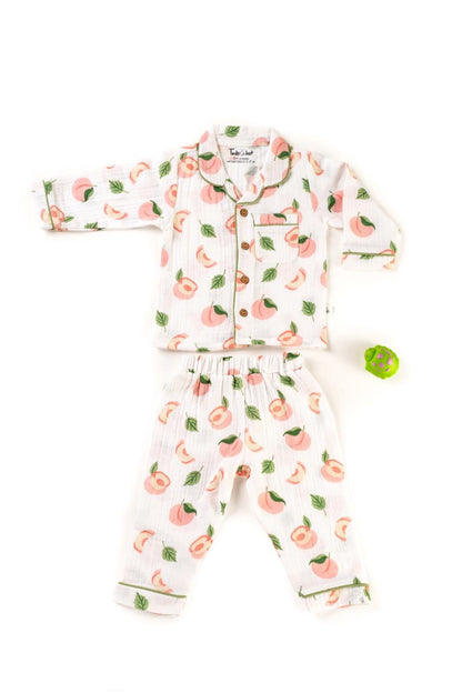 Muslin Colar Baby Apple Night Suits - 18 to 24 m image