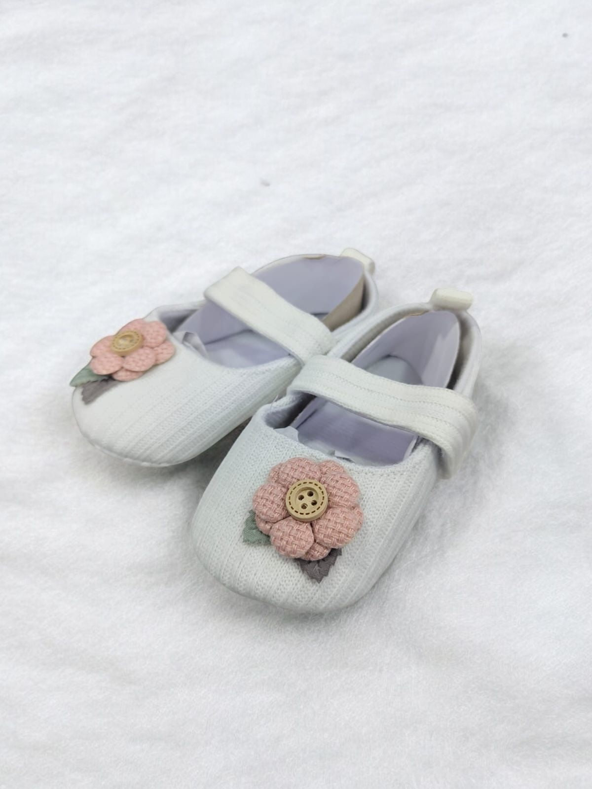 Baby Booties pre walker soft shoes Floral for 0-18 months image 1
