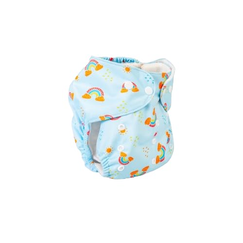 Reusable Baby Cloth Diaper Double Leak Guard High Absorption Quick Dry - Rainbow image