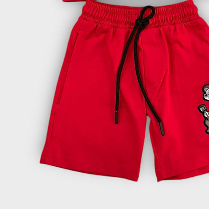 Hip Hop Kids Unisex Co Ord Set 3 to 10 years Bunny Red image 2