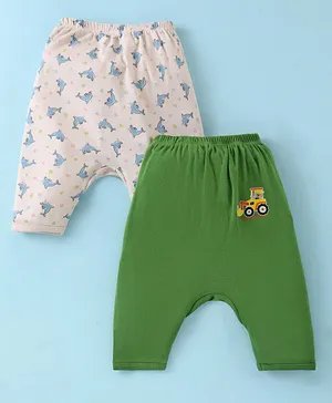 Legging organic Preemie baby 2pc pack assorted image 1